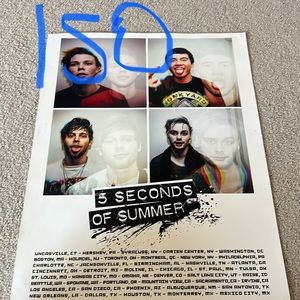 ISO this 5sos tour poster from the sounds live feels live tour in 2016!